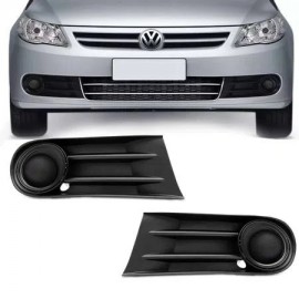 Grade Para-Choque Gol Voyage Saveiro G5 2009 a 2012 Lateral Sem Furo Milha