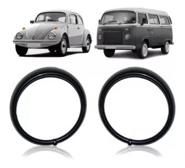 ARO FAROL FUSCA 1976 A 1996 E KOMBI 1976 A 2014 - PRETO 1 FURO - PLASTICO - PRE�O UNITARIO