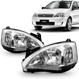 Farol Corsa Montana 2008 a 2012 - Pisca Liso (Cromado)
