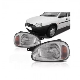 Farol Corsa 1994 a 1999 Pisca Amarelo - Lente Raiado