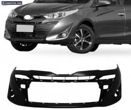 P/CHOQUE YARIS HATCH E SEDAN 18/21 DIANTEIRO PRETO LISO SEM GRADE E SEM FURO PARA SENSOR