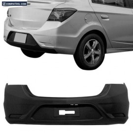 P/CHOQUE PRISMA 16/20 TRASEIRO PRETO LISO PARCIAL S/FURO PARA SENSOR