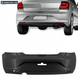 P/CHOQUE GOL G7 16/18 TRASEIRO PRETO LISO C/FURO PARA REFLETOR